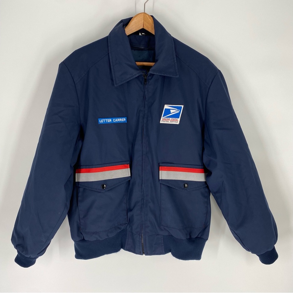 USPS Letter Carrier Neptune Garment Co Vintage Adult Lined Bomber Jacket Size L